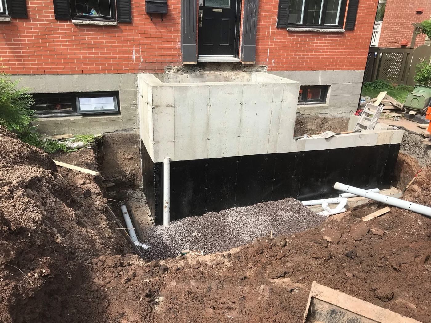 Fondations - réalisation Excavation Coffrage LB