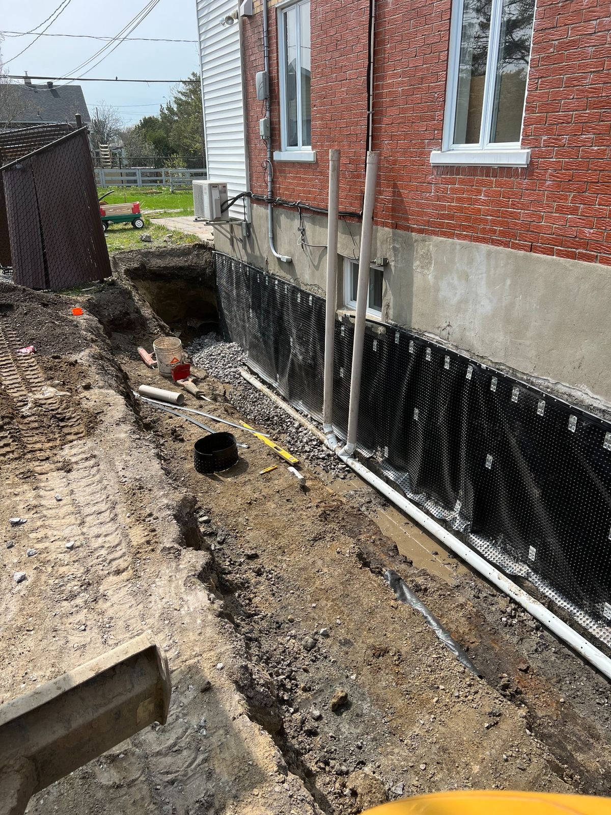 Excavation et drainage