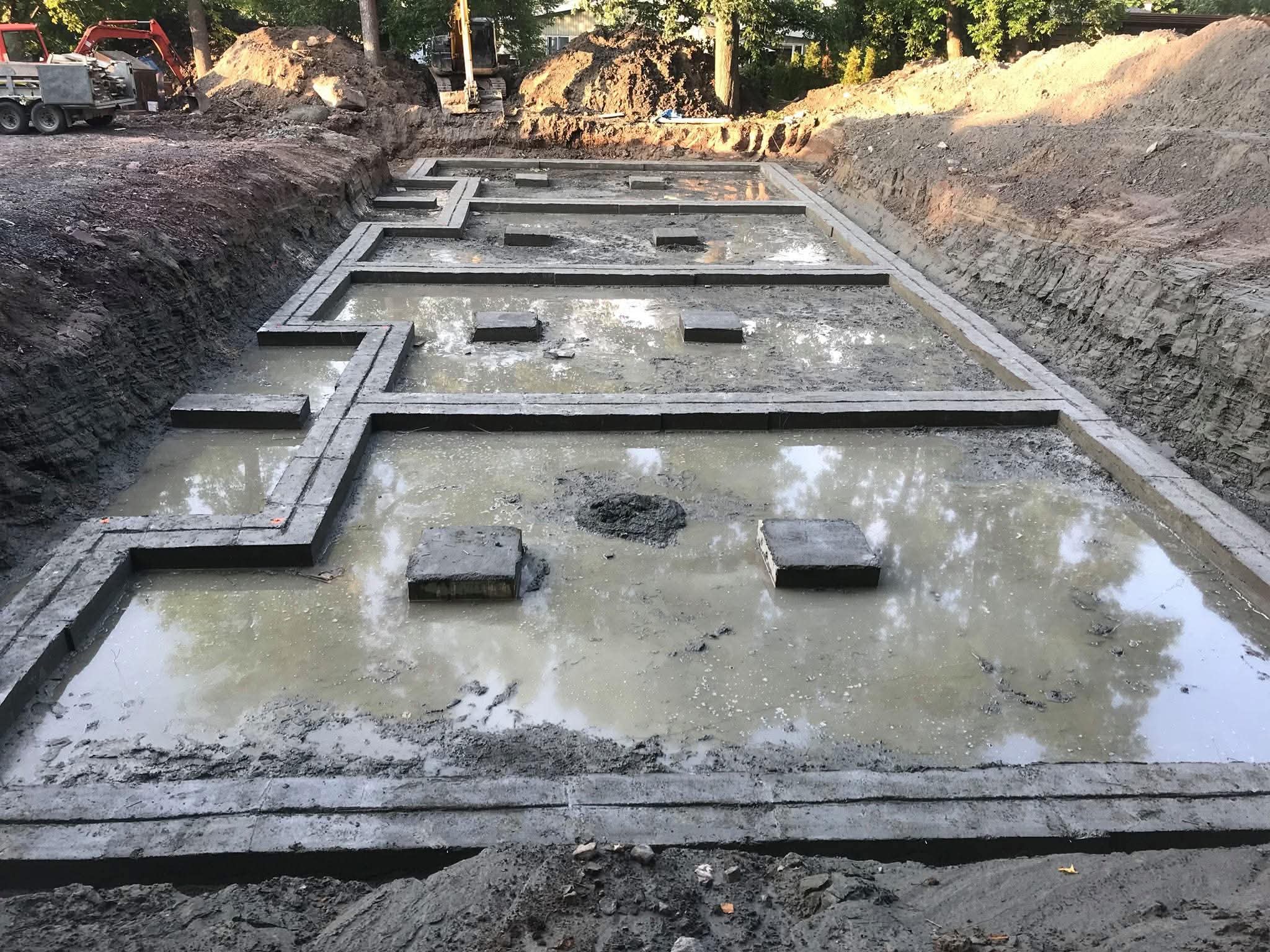 Dalles de béton - réalisation Excavation Coffrage LB